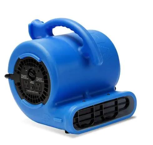 Photo 1 of 1/4 HP Air Mover Blower Fan for Water Damage Restoration Carpet Dryer Floor Home and Plumbing Use in Blue
