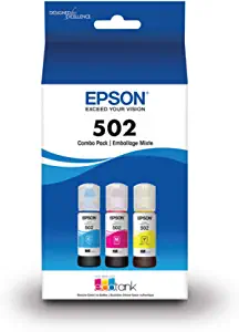 Photo 1 of EPSON T502 EcoTank Ink Ultra-high Capacity Bottle Color Combo Pack (T502520-S) for select Epson EcoTank Printers
