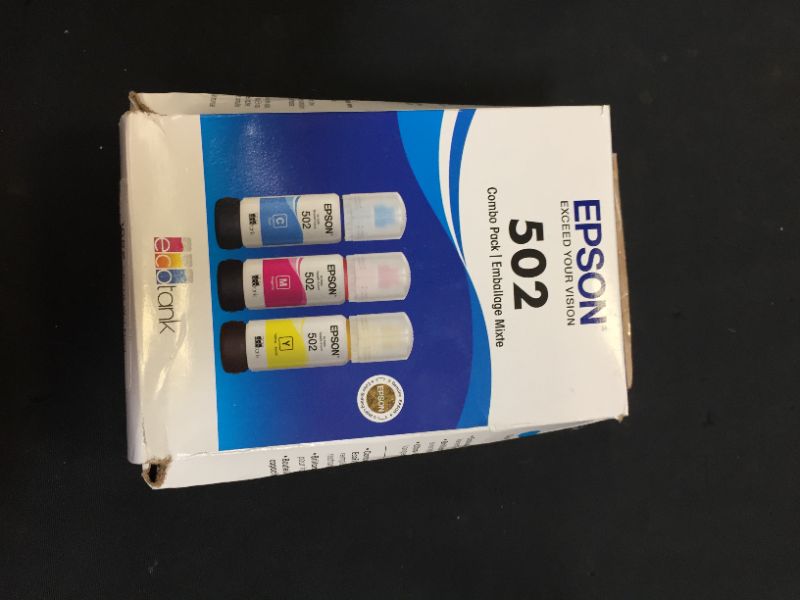 Photo 3 of EPSON T502 EcoTank Ink Ultra-high Capacity Bottle Color Combo Pack (T502520-S) for select Epson EcoTank Printers
