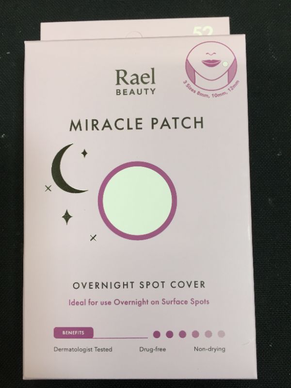 Photo 4 of 
Rael Beauty Miracle Overnight Acne Spot Cover Pimple Patch - 52ct - 2 PACK 

