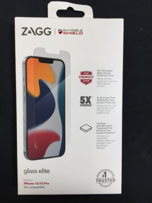 Photo 2 of ZAGG Apple iPhone 13/13 Pro InvisibleShield Glass Elite Screen Protector

