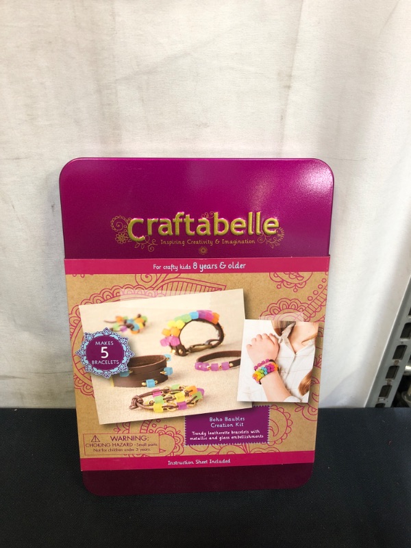 Photo 2 of Craftabelle – Boho Baubles Creation Kit – Bracelet Making Kit – 101pc Jewelry Set with Beads – DIY Jewelry Kits for Kids Aged 8 Years +
