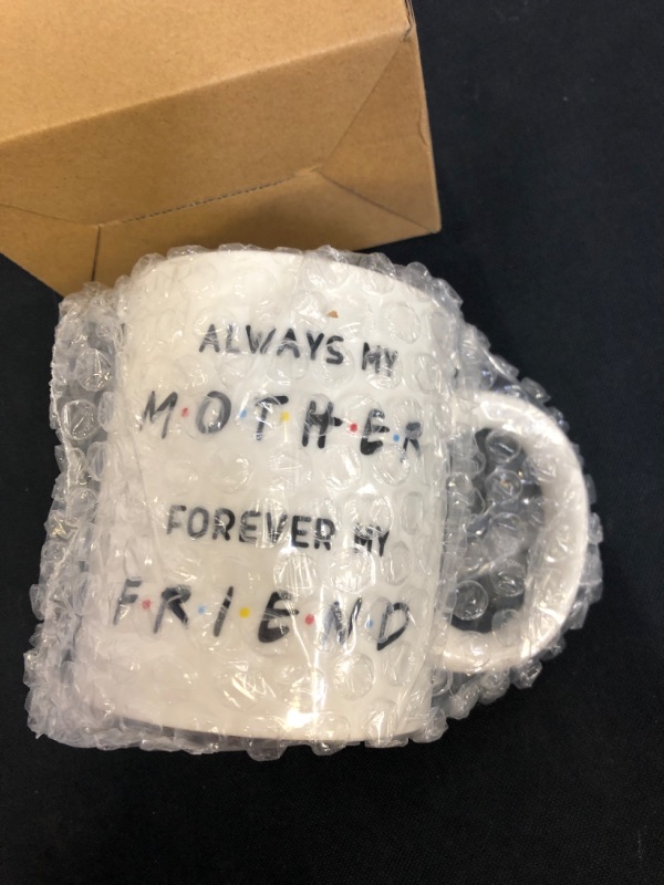 Photo 3 of CIOEY Coffee Mug Gift from Daughter Son-Always My Mother Forever My Friend-Friends Peephole Frame Mug Cute Mother's Day Gift Birthday Christmas Present for Mom Fun Novelty Cup White 11 Oz
