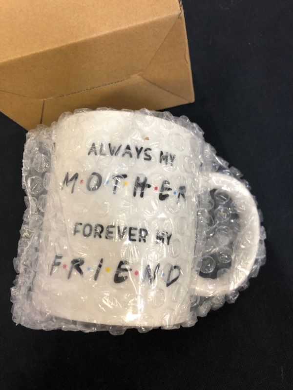 Photo 2 of CIOEY Coffee Mug Gift from Daughter Son-Always My Mother Forever My Friend-Friends Peephole Frame Mug Cute Mother's Day Gift Birthday Christmas Present for Mom Fun Novelty Cup White 11 Oz
