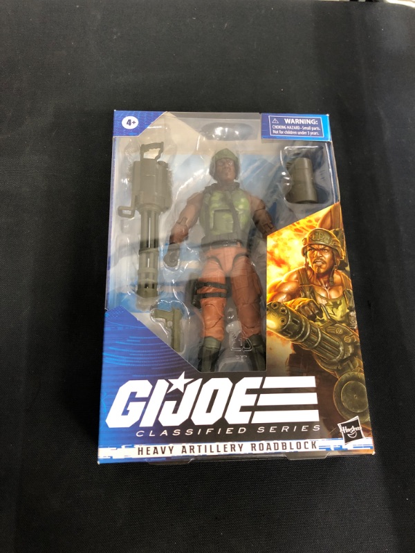 Photo 2 of G.I. Joe Classified Series Heavy Artilery Roadblock Action Figure 28 Collectible Premium Toy 6-Inch-Scale with Custom Package Art