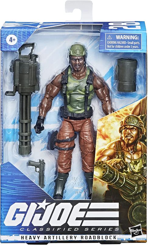 Photo 1 of G.I. Joe Classified Series Heavy Artilery Roadblock Action Figure 28 Collectible Premium Toy 6-Inch-Scale with Custom Package Art