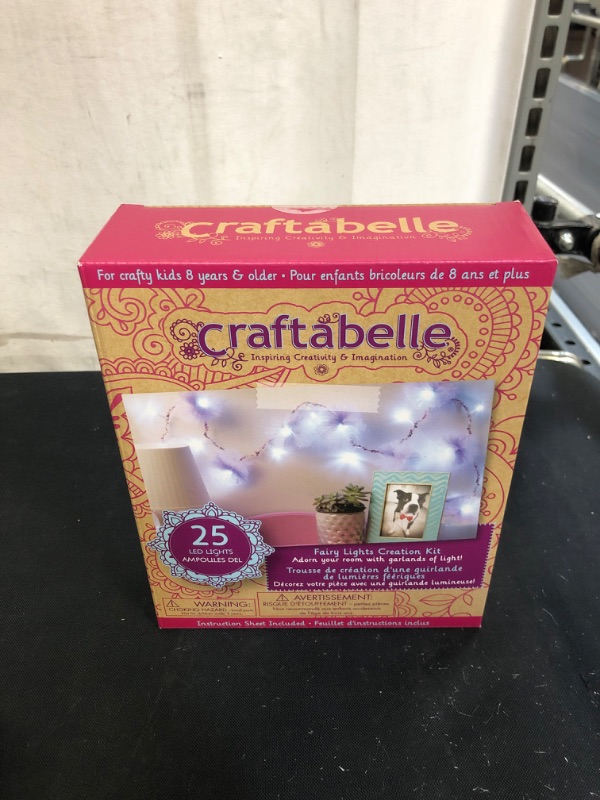 Photo 2 of Craftabelle – Fairy Lights Creation Kit – DIY Twinkle Lights for Bedroom – 7pc String Light Set with Accessories – DIY Arts & Crafts for Kids Aged 8 Years +
