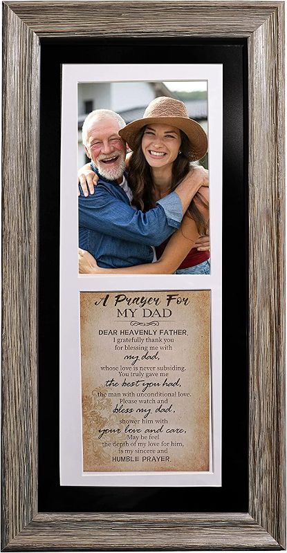 Photo 1 of Dad Gifts from Daughter, Father’s Day Gifts for Dad from Daughter Rustic Dad Picture Frame - Dad Birthday Gifts, Christmas Gifts for Father from Daughter
