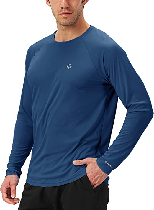 Photo 1 of NAVISKIN Men's Quick Dry Lightweight UPF 50+ Long Sleeve Shirts Rash Guard Swim Shirts Hiking Shirts
 SIZE S 