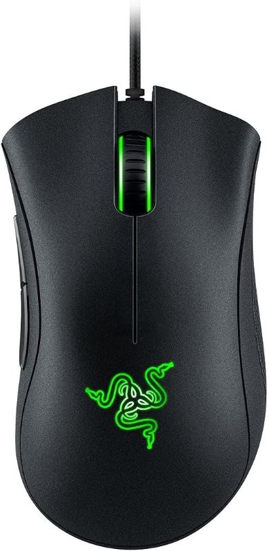 Photo 1 of Razer DeathAdder Chroma - Multi-Color Ergonomic Gaming Mouse - 10,000 DPI Sensor - Comfortable Grip - World's Most Popular Gaming Mouse
