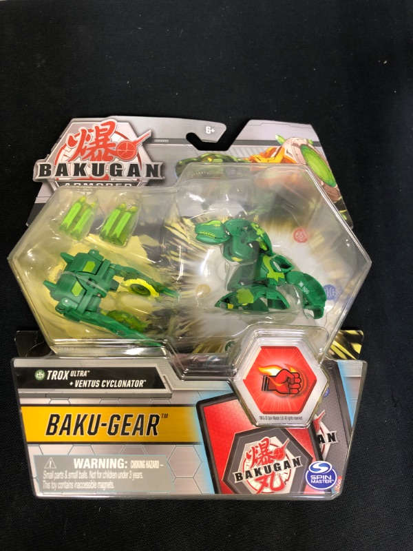 Photo 2 of Bakugan Ultra, Trox with Transforming Baku-Gear, Armored Alliance 3-inch Tall Collectible Action Figure
