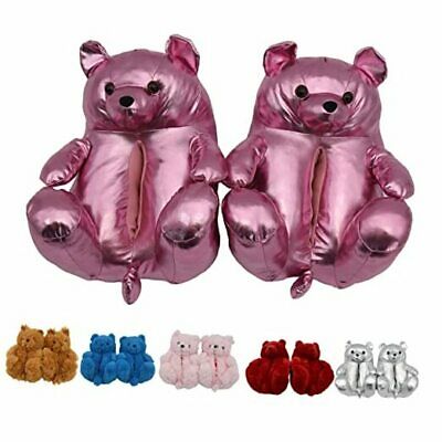 Photo 1 of Bear Slippers Women Slippers for women fuzzy slides Rose Gold 6-9 Women/5-8 men --- Factory Sealed --- 