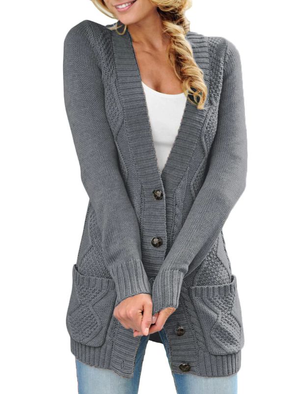 Photo 1 of GRAPENT Women's Open Front Cable Knit Casual Sweater Cardigan Loose Outwear Coat size xl --- Factory Sealed --- 