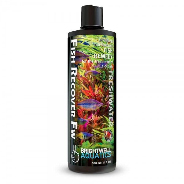 Photo 1 of Brightwell Fish Recover FW – Antibacterial Botanical Fish Remedy for Treating Sick Freshwater Fish 500-ml
