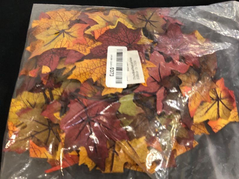 Photo 2 of Bassion 1000 Pcs Fake Fall Leaves Decoration, Thanksgiving Decorations for Home Artificial Maple Leaves for Fall Decor, Autumn Party Table Decor Fall Wedding Decorations
--- Factory Sealed --- 