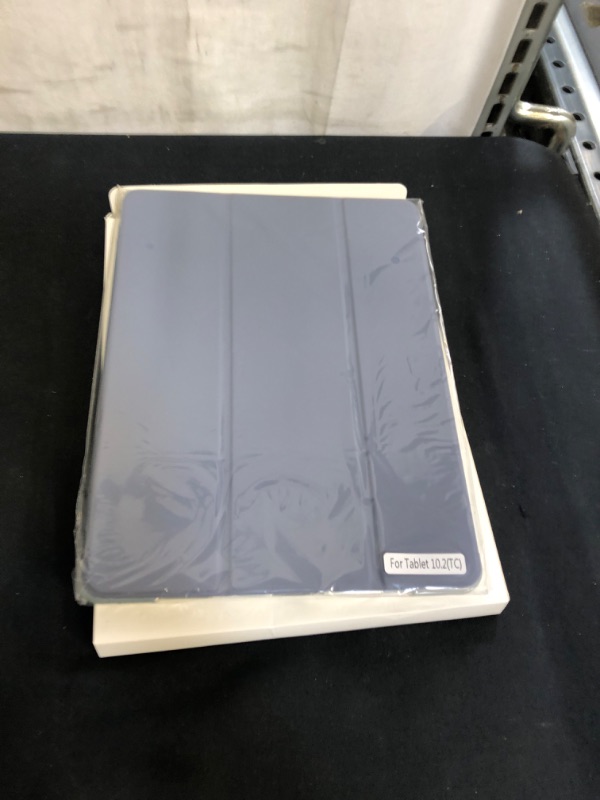 Photo 1 of SIWENGDE Compatible for iPad 9/8/7 Generation Case (2021/2020/2019) with Pencil Holder, iPad 10.2 Inch Soft TPU Translucent Frosted Back Cover Slim Smart Trifold Stand Protective Cases(Lilac)
