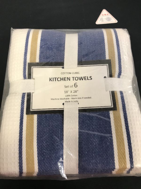 Photo 3 of Cotton Clinic Euro Café 12 Piece Kitchen Towel Set 6.3" x 10.2", 6.3" x 10.2", Dish Cloths, Bar Towels, Tea Towels and Cleaning Towels, Kitchen Towels with Hanging Loop, Absorbent Cotton Towels , black color
