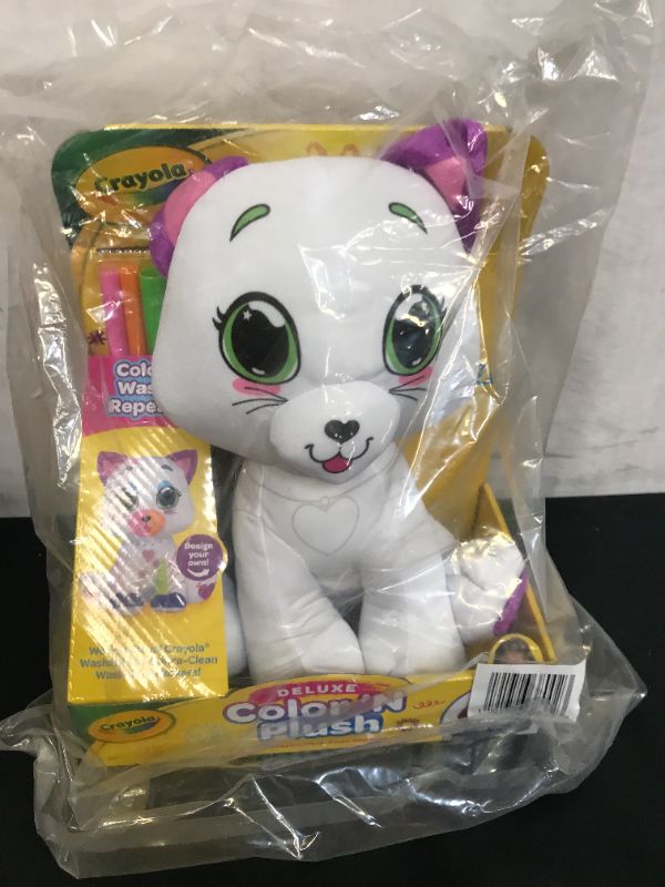 Photo 2 of Crayola 10-Inch Deluxe Color 'n' Plush Kitty
