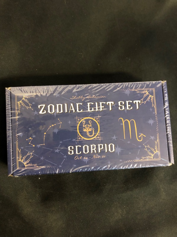 Photo 1 of zodiac gift set " scorpio " crystal set 