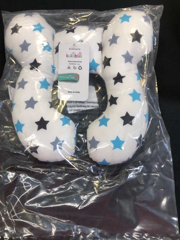 Photo 2 of Baby Travel Pillow, Infant Head and Neck Support Pillow for Car Seat, Pushchair, for 0-1 Years Old Baby (White)
