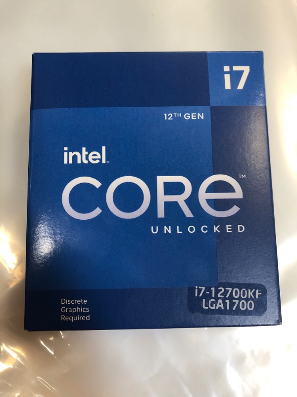 Photo 2 of Intel Core i7-12700KF Desktop Processor 12 (8P+4E) Cores up to 5.0 GHz Unlocked  LGA1700 600 Series Chipset 125W
