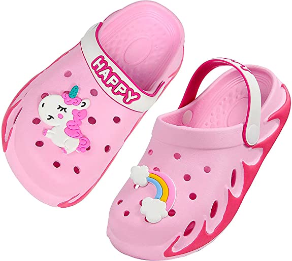 Photo 1 of Weweya Kids Garden Clogs Summer Cute Sandals Slippers with Cartoon Charms for Boys Girls Toddler 9-10 TODDLER

