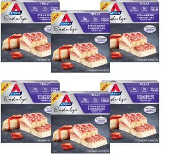 Photo 1 of Atkins Endulge Treat Strawberry Cheesecake Dessert Bar Keto Friendly 6/5ct Boxes
exp 7/5/2022