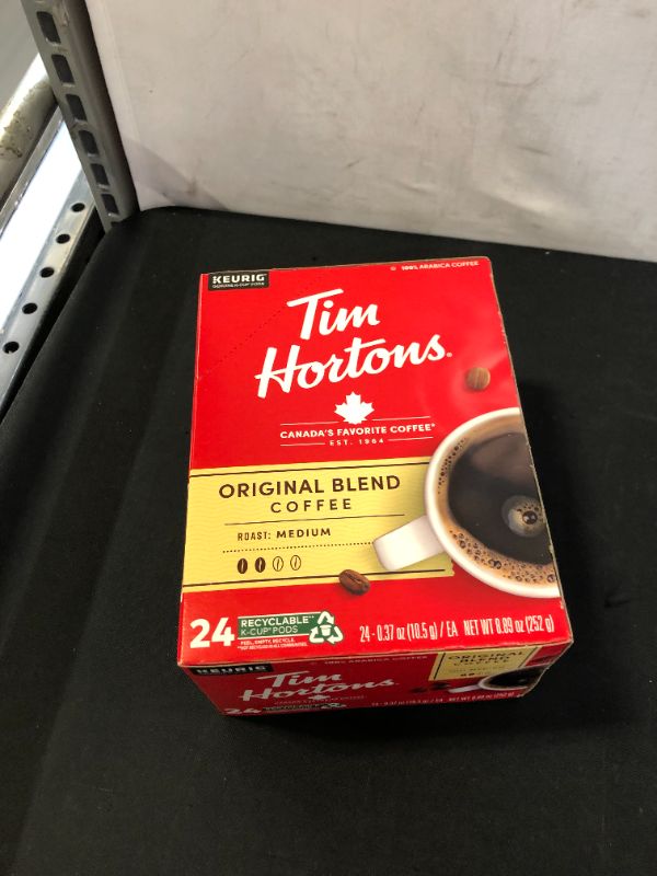 Photo 3 of 72 Ct Tim Hortons Original Blend Coffee 72-Count (3 Boxes of 24) K-Cup ® Pods. Coffee - Kosher Single Serve Pods
EXP SEP 3 2022