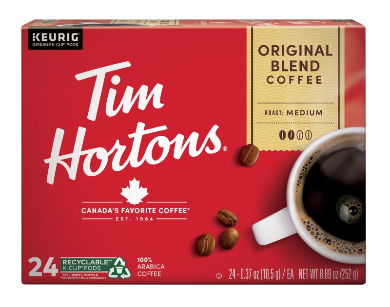 Photo 1 of 72 Ct Tim Hortons Original Blend Coffee 72-Count (3 Boxes of 24) K-Cup ® Pods. Coffee - Kosher Single Serve Pods
EXP SEP 3 2022