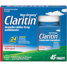 Photo 1 of  Claritin 24 Hour Non-Drowsy Allergy Relief Tablets,10 mg, 45 Ct exp- 12/2023