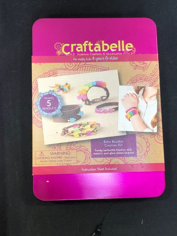 Photo 2 of Craftabelle – Boho Baubles Creation Kit – Bracelet Making Kit – 101pc Jewelry Set with Beads – DIY Jewelry Kits for Kids Aged 8 Years +
