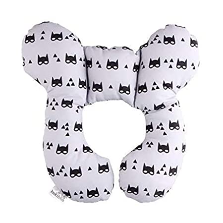 Photo 1 of Baby Travel Pillow, KAKIBLIN Infant Head and Neck Support Baby Neck Pillow for Car Seat, Pushchair, for 0-1 Years Old Baby, Grey

