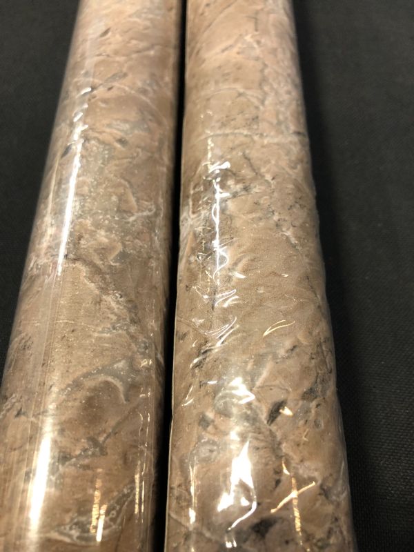 Photo 2 of 15.7" x 78.7" Brown Marble Counter Wallpaper, 2 PACK