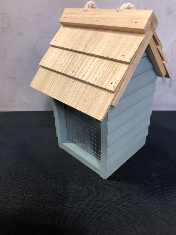 Photo 1 of Bird Feeder,Hanging Bird Feeder,Wooden Bird Feeder, Wild Bird Feeder Hanging for Garden Yard Outside Decoration,Panoramic Hanging Bird Feeder for Outside,Bird Seed for Outside feeders
