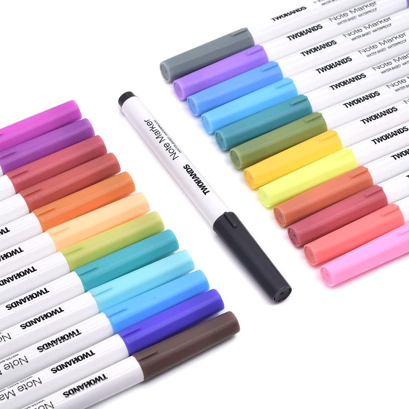 Photo 1 of 
TWOHANDS Highlighters,25 Assorted Pastel Colors,Creative Note Marker Pens,Chisel Tip,for Journal Planner Notes School Office Supplies,21380

