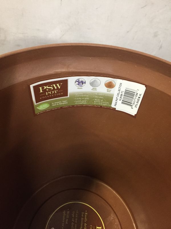 Photo 1 of Basic Drop 11-1/2 in. x 10 in. Terra Cotta Composite PSW Pot
