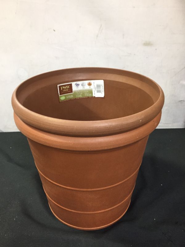 Photo 1 of Basic Drop 11-1/2 in. x 10 in. Terra Cotta Composite PSW Pot
