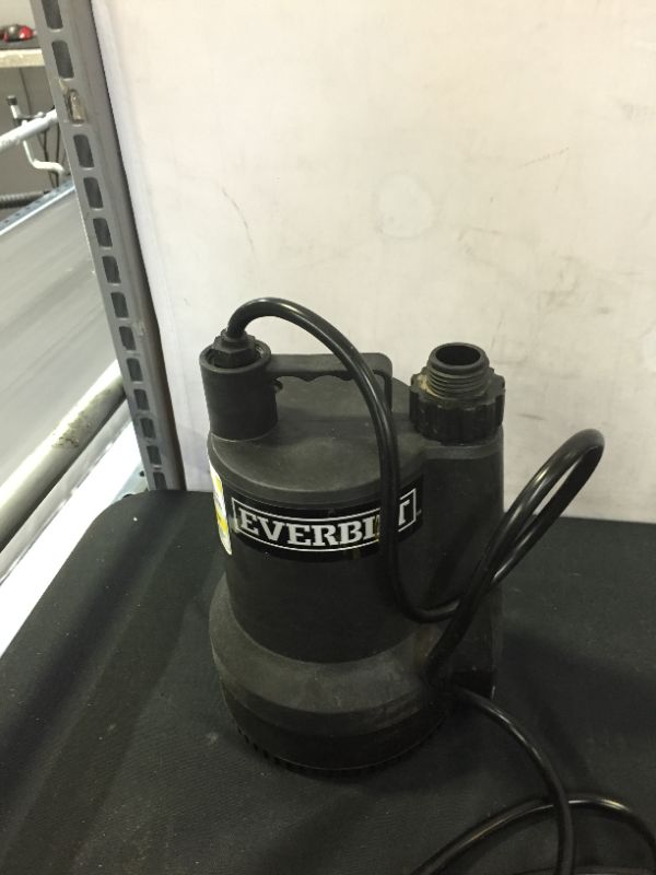 Photo 1 of 1/6 HP Plastic Submersible Utility Pump