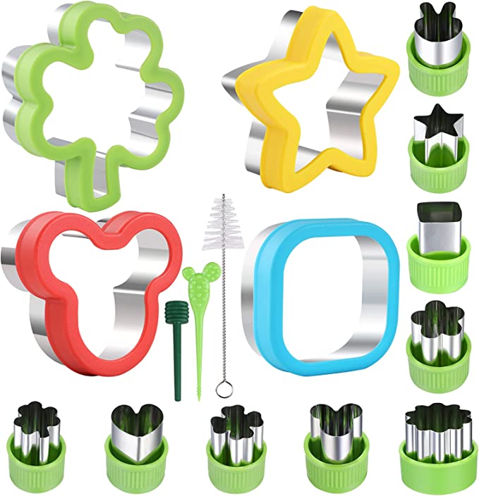 Photo 1 of 13 Pack Mini Cookie Cutters Fruit Cutters Shapes Pastry Cutter Vegetable Cutter  ---2Pack