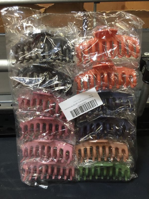 Photo 2 of 12 Pack Large Hair Claw Clips for Woman---factory sealed