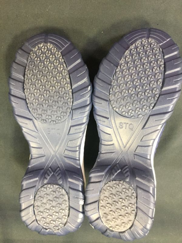 Photo 1 of Ezeerae Women's Platform Walking Shoes Fashion Slip On Socks Lightweight Breathable Mesh Athletic Casual Platform Shoes A-Blue Size 6