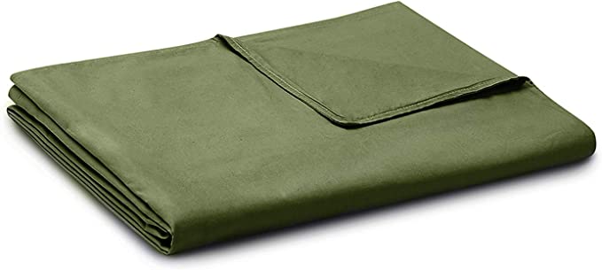 Photo 1 of BB BLINBLIN Soft and Breathable Duvet Cover for Weighted Blankets ( 41''x60'' ) for Kids- Veridian Green Print