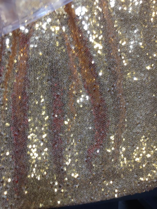 Photo 4 of 4x8ft Light Gold Sequin Curtain Wedding Photography Backdrop Background for Photography