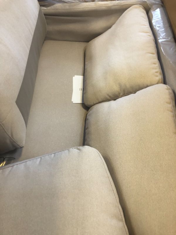 Photo 7 of AMAZON BRAND – RIVET MIDTOWN CONTEMPORARY UPHOLSTERED SOFA COUCH, 92.1"W, CREAM