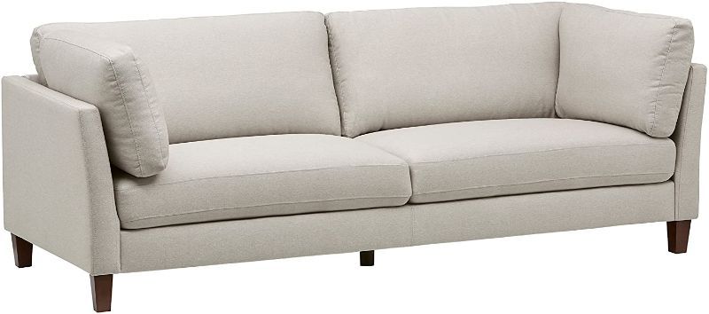 Photo 1 of AMAZON BRAND – RIVET MIDTOWN CONTEMPORARY UPHOLSTERED SOFA COUCH, 92.1"W, CREAM