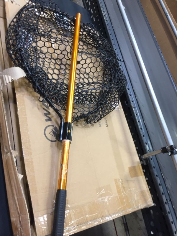 Photo 3 of Fishing Net with Telescoping Handle Collection - Collapsible and Adjustable Landing Net with Corrosion Resistant Handle and Carry Bag by Wakeman Outdoors