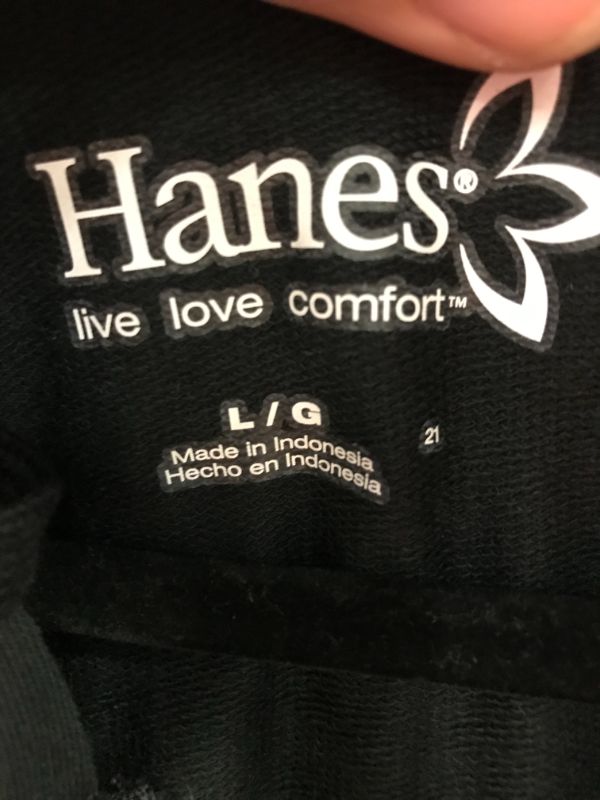 Photo 2 of Hanes black hoodie zip up Size L