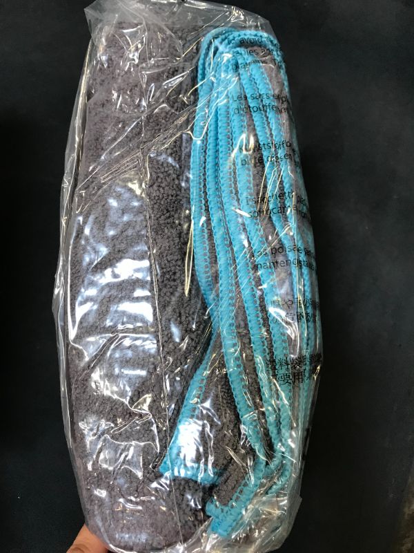 Photo 1 of Amazonbasics Yoga Towel Gray / Blue Machine Washable