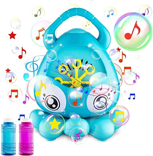 Photo 1 of Bubble Machine, Automatic Bubble Machine with Great Music for Kids, Bubble Machine for Toddlers with 3000+ Bubbles/min, 2 x 100ml Bubble Solution Toys for Boys Girls Outdoor Indoor Wedding Parties