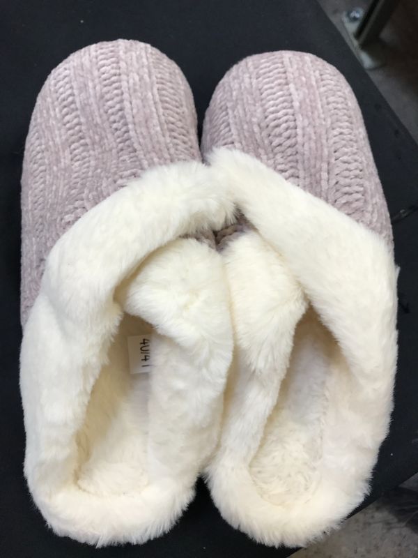 Photo 2 of Homitem Mujer Home Slippers - Memory Foam Outdoor Indoor Warm Slippers with Faux Fur Lining---Size 40/41